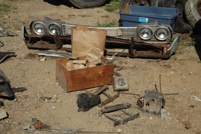 impala grill yard parts junk tours bumper strip